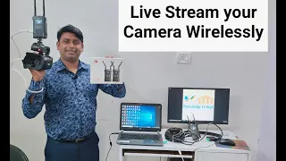 How to live stream your camera wirelessly || HD Wireless transmitter and Receiver