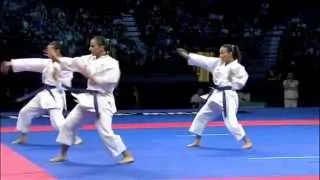 Karate Female Team Kata Bronze Medal - Serbia vs Italy - WKF World Championships Belgrade 2010 (2/2)