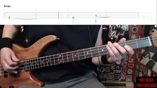 My Hero by Foo Fighters - Bass Cover with Tabs Play-Along