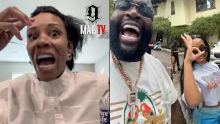 "I Ain't Caresha" Rick Ross "BM" Tia Kemp Claps Troll Criticizing Her Hair! 💁🏾‍♀️