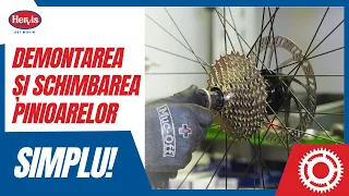 Cum Schimbi USOR Pinioanele Bicicletei cu Cheia de Pinioane