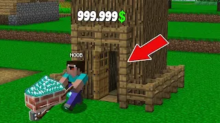 Minecraft NOOB vs PRO : NOOB ROBBED SECRET TREASURE TREE! Minecraft Animation!