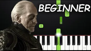 The Rains Of Castamere | BEGINNER Piano Tutorial by Asllen