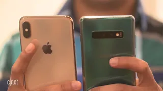 Galaxy S10 vs  iPhone XS  Сравнение