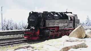 Harzer Schmalspurbahnen - 18. April 24 / Eine Fahrt zum Brocken bei 0 C°