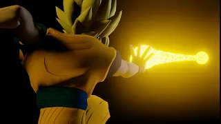 {BLENDER} Goku Angry Kamehameha animation (plus some custom textures)