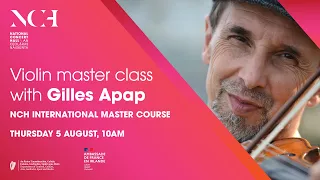IMC 2021: Violin master class with Gilles Apap