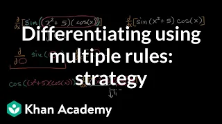 Differentiating using multiple rules: strategy | AP Calculus AB | Khan Academy