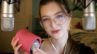 ASMR Gentle Tapping & Scratching Sounds 🎤 Tingly & Sleepy Vibes