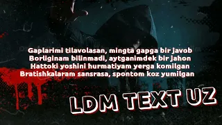 M1noR ft. UZmir - Yana kimi bor TEXT // LDM TEXT UZ
