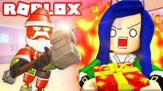 DON'T GET CAUGHT BY EVIL SANTA! ROBLOX FLEE THE FACILITY!