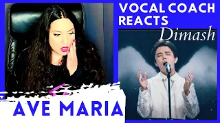 Vocal Coach Reacts to DIMASH AVE MARIA/Димаш Ave Maria реакция Emotional Reaction