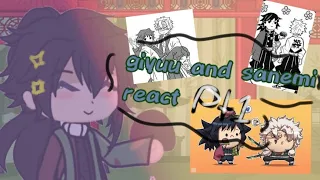 giyuu and sanemi react (wip) || rushed, short || discontinued