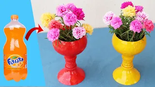Beautiful Cup Shaped Flower Pot Ideas From Plastic Bottles Left To Plant Portulaca