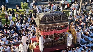 Festa di Sant'Agata 2023 Catania - momento magico e il Fiume dei devoti in Via Dusmet.