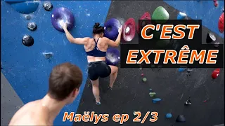 Une SESSION DIFFICILE avec Maëlys Agrapart ! (Arkose Massy)