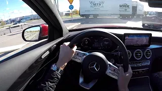 2019 Facelift Mercedes Benz C220D Class 60 FPS POV drive test drive acceleration