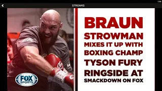 WWE RAW Tyson Fury Demands Apology From Braun Strowman (TYSON FURY vs BRAUN STROWMAN)