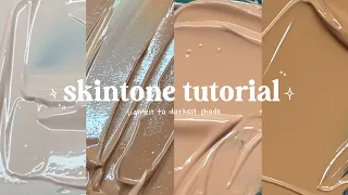 how to mix skin tone using acrylic paint / beginner friendly skin tone tutorial 🎨