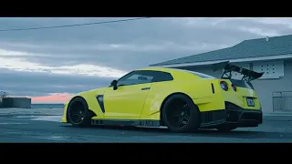 Rockstar gangstar remix on Nissan GTR car video