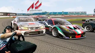 Онлайн-гонка на выносливость в Silvestone GP на НЕРЕАЛЬНО СЛОЖНОЙ тачке в GT2 | Assetto Corsa