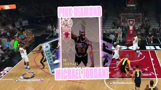 PINK DIAMOND MICHAEL JORDAN w/DIAMOND 3PT SHOE GAMEPLAY!!! FREE THROW LINE DUNK!!! (NBA2K18)