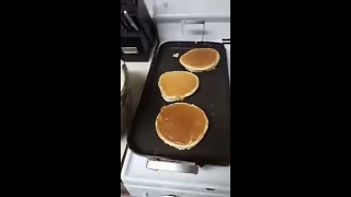 Drunken pancake cooking fetish video