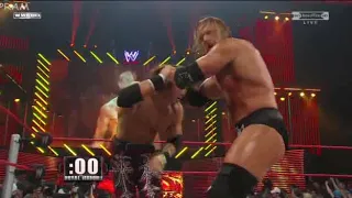 Randy Orton entry in royal rumble and shocked Triple H and destroy every one in the Ring