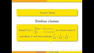 Expand f(x)=sin x,  in (0, pi)  0,  in (pi,2pi) as a Fourier series & find 1by1.3+1by3.5+1by5.7+...
