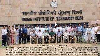 IIT Delhi M.Tech. Applied Optics Degree Distribution at Convocation 2023