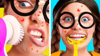 From NERD To POPULAR! Total Makeover Using VIRAL TikTok Hacks And Gadgets!