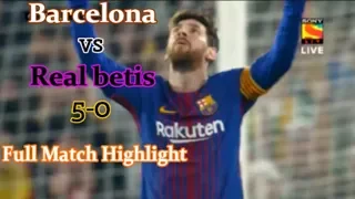 Barcelona vs Real betis 5 - 0 -  Full match Highlights & All Goals Extended - La Liga 21/10/2017 HD