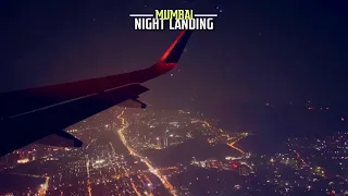 Spectacular Night Landing at Mumbai International Airport T2 - 4K