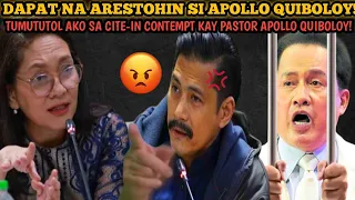 TUMUTOL si Robin Padilla at PINALAGAN ang cite-in-contempt ni Hontiviros para kay Apollo Quiboloy