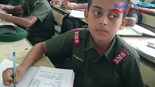 Handwriting classroom session at Bhonsala Military School, Panchwati, Koradi, Nagpur Std -VI