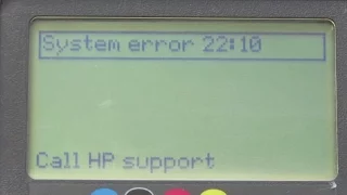 HP Designjet 500/800 System Error 22:10 Repair