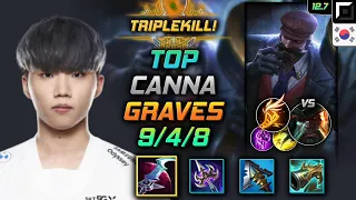 Canna Graves Top vs Gangplank - 칸나 탑 그레이브즈 월식 기발 - LOL KR 12.7