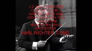 Karl Richter conducts Bach - Concerto for 3 harpsichords and orchestra BWV 1063