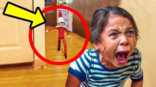 Elf On The Shelf Caught CHASING On Camera 😱