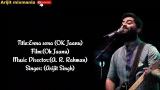 Enna sona Kyu Rab ne banaya song | हिंदी लिरिक्स |  Arijit singh | Ok jaanu movie | rehman #ennasona