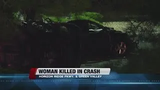 Woman dead after Henderson crash