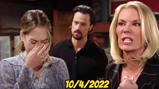 B&B 10-4-2022 || CBS The Bold and the Beautiful Spoilers Tuesday, October 4