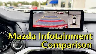 Mazda NEW 10.25” Screen vs OLD 9” Infotainment Screen & Backup Camera Comparison