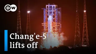 China moon mission: Chang'e-5 to bring rocks back from the moon | DW News