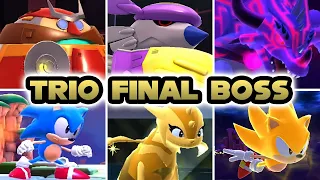 Sonic Superstars - All Trio Final Boss Epic Battles (HQ)