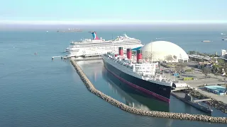 PORT of LONG BEACH , CALIFORNIA- 2023 - "THE QUEEN MARY"(1934-1967), Carnival Cruise Terminal