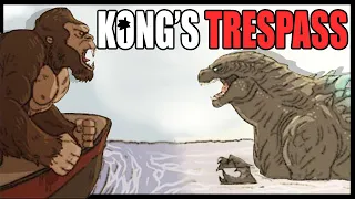 Godzilla GVK| Kong Trespasses On Godzilla's Lawn! (Godzilla Comic Dub)