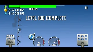 Hill climb racing roller coaster garage race car 36707m (new impossible world record)