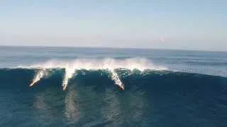 PEAHI SURFING THROUGH THE EYES OF A DRONE 1-19-2014 (HD)