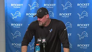 Dan Campbell speaks after Lions division playoff win over Tampa Bay Buccaneers